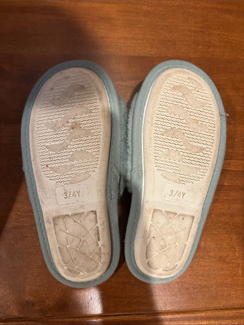 Joyfolie blue embroidered slippers